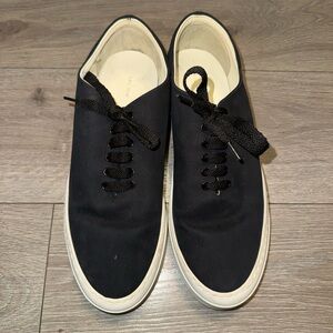 THE ROW Marie H Lace Up Canvas Sneakers